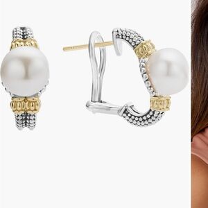 LAGOS Luna Pearl drop earrings